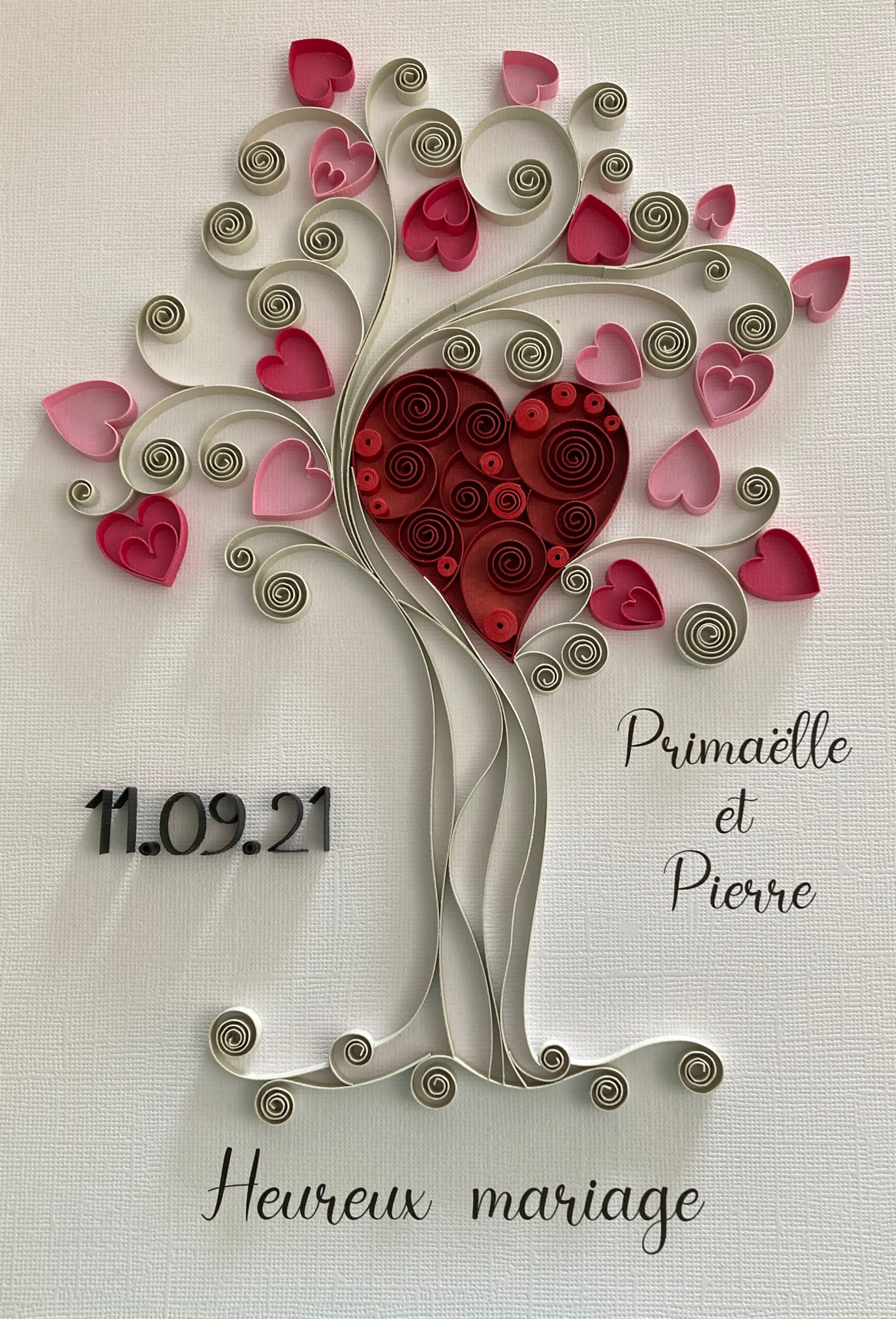 Arbre de coeurs pour mariage