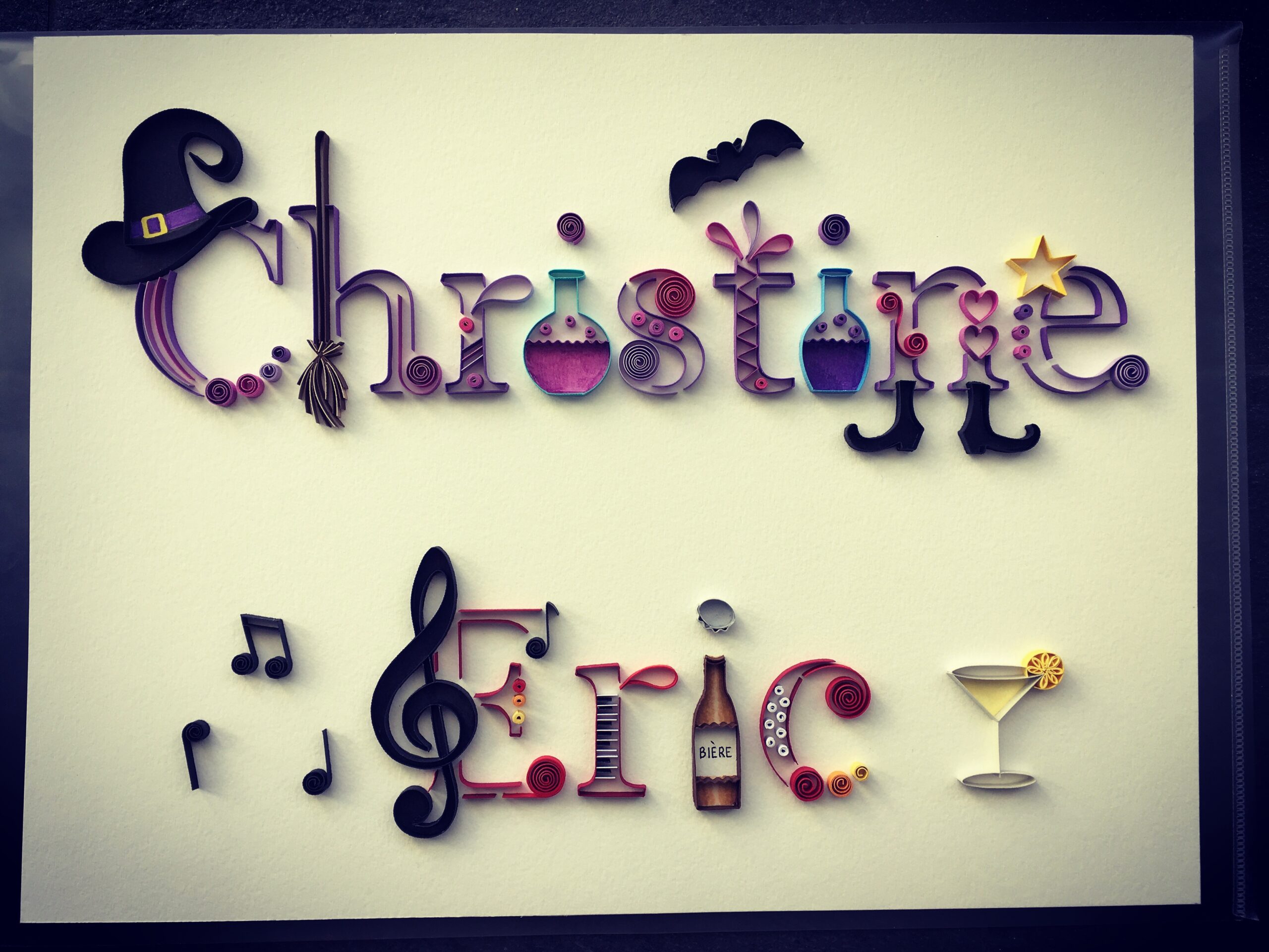 Tableau personnalisé Christine-Eric