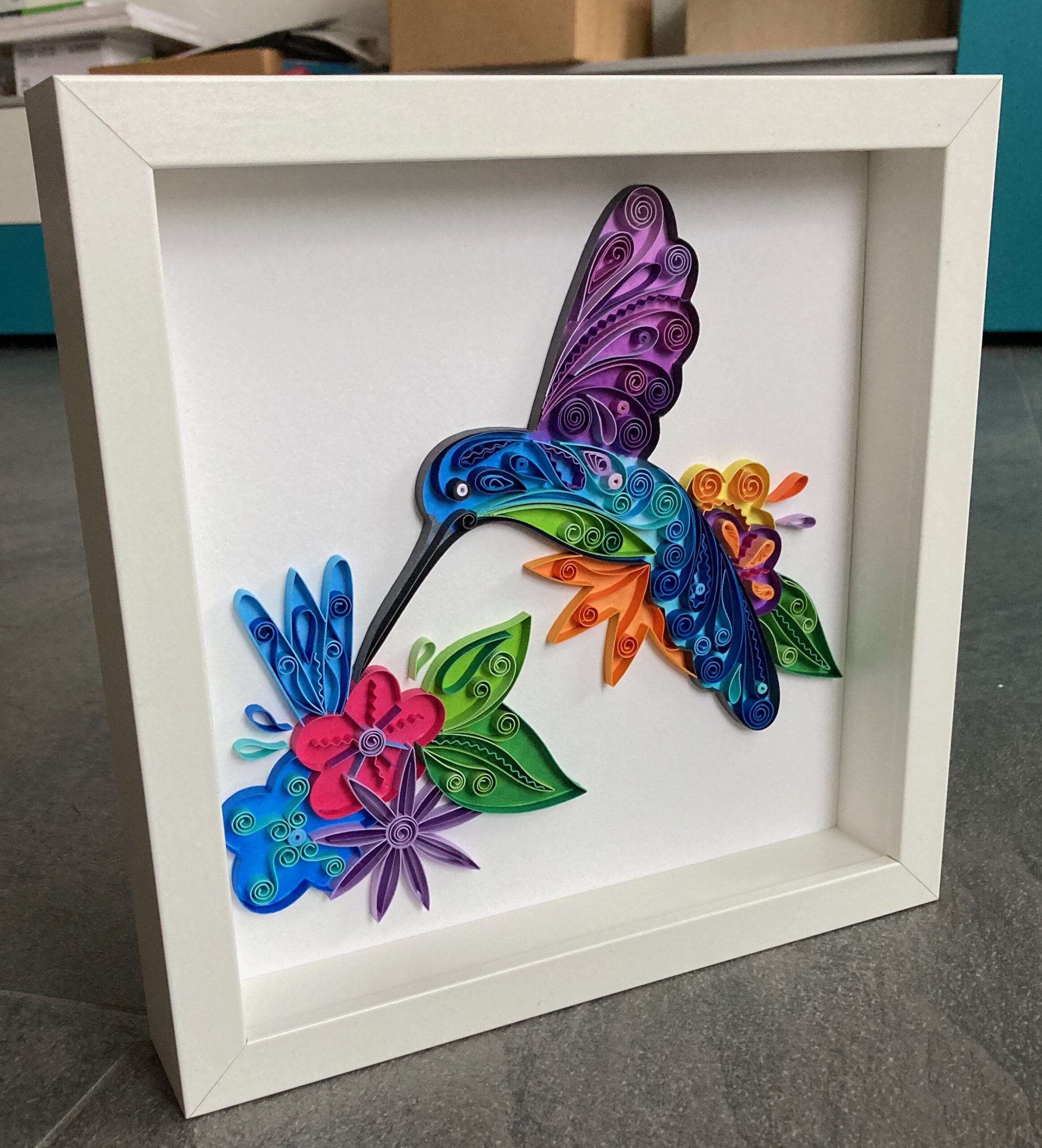 Colibri en quilling