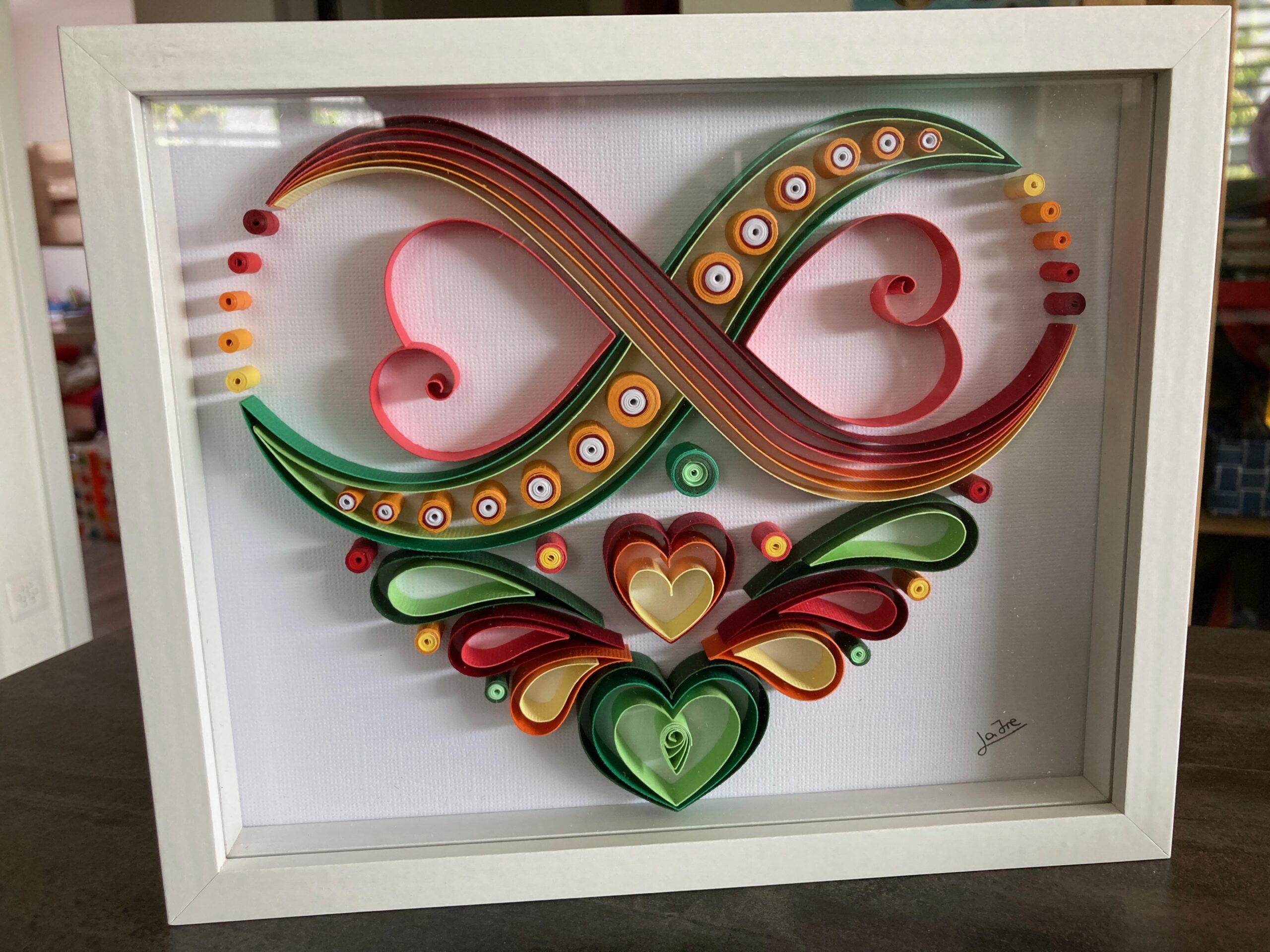 Tableau grand coeur infini