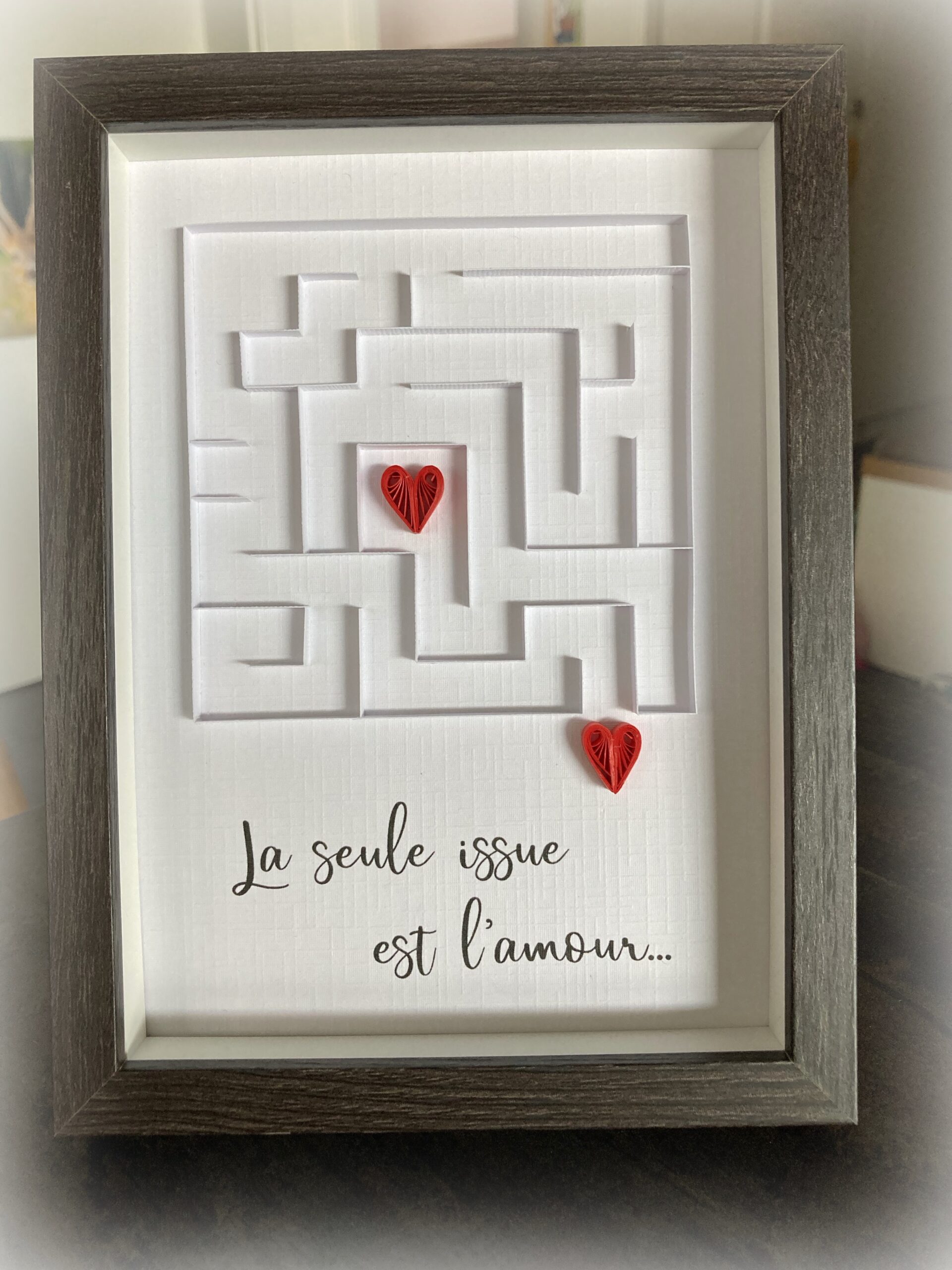Tableau labyrinthe d'amour