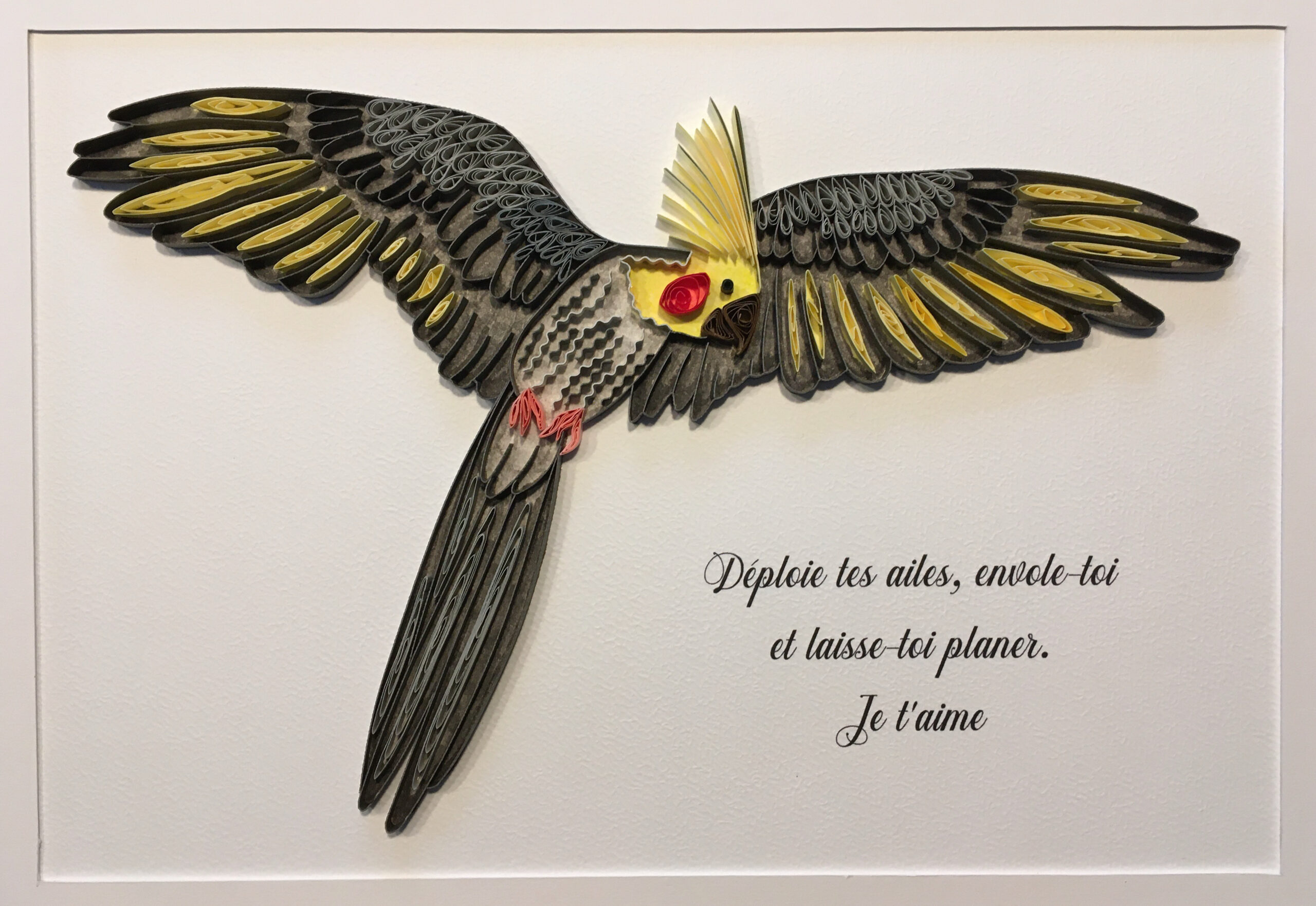 Tableau personnalisé "perruche"