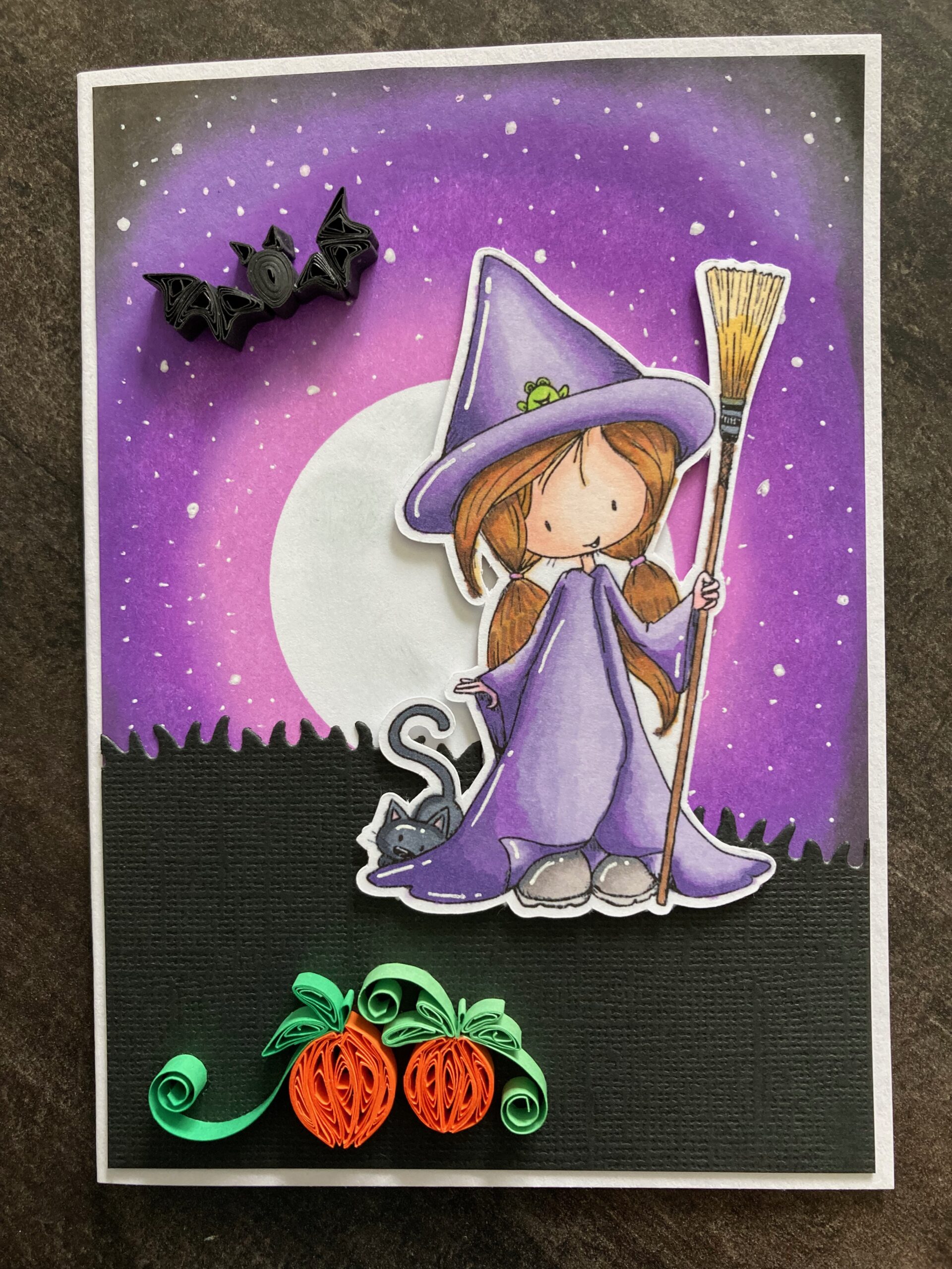 Carte sorcière Halloween
